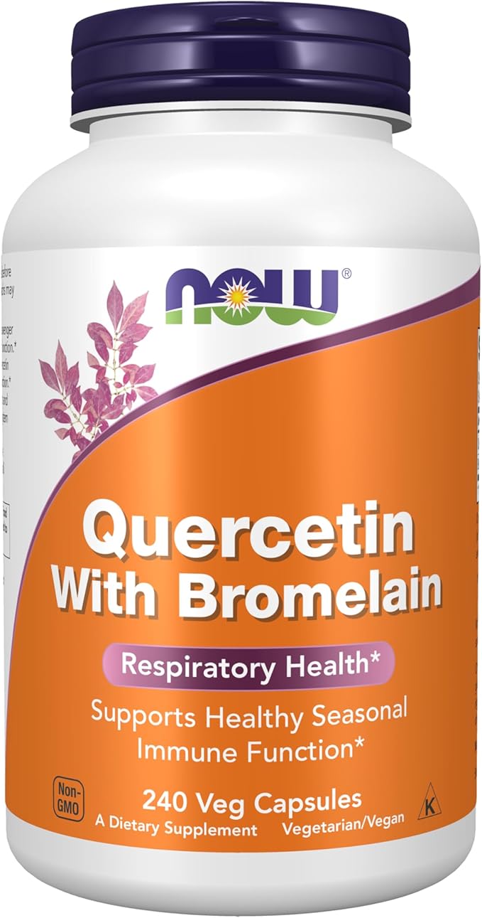 NOW Foods Supplements Quercetin with Bromelain Balanced Immune System* 240 Veg Capsules