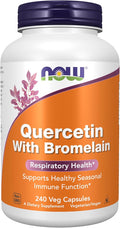 NOW Foods Supplements Quercetin with Bromelain Balanced Immune System* 240 Veg Capsules