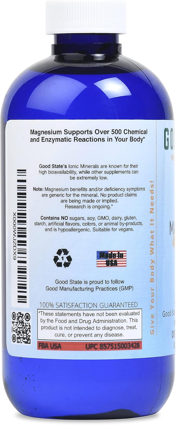 Good State Liquid Magnesium 200 Supplement 331 8 fl oz 1 Count