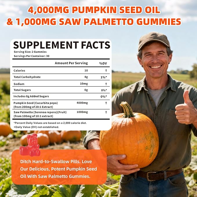 NAC Gummies &amp Pumpkin Seed Oil Antioxidant Supplement Gummies Strawberry Flavor 120 Counts Bundle