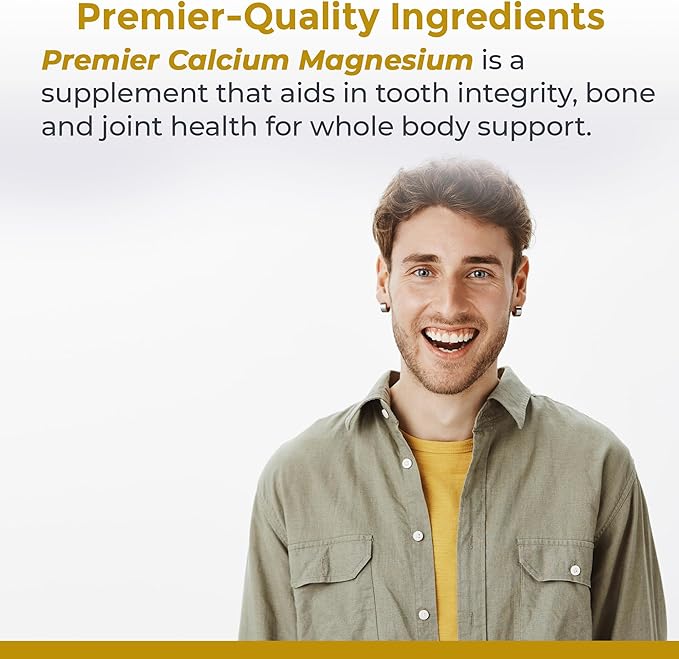 Premier Research Labs Calcium Magnesium Powder - Natural Coral Calcium Powder for Bone Health Mix with Water for Alkaline PH Balance - 8 oz