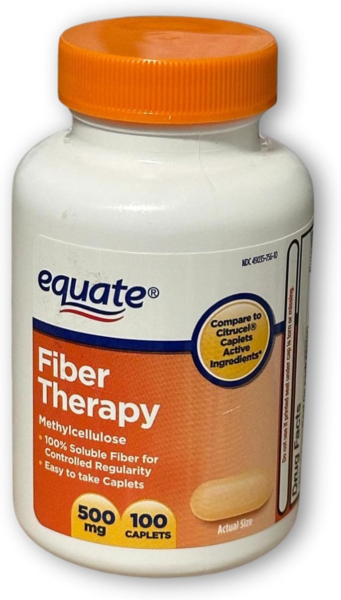 Fiber Therapy Methylcellulose 500mg100ct (Pack of 3)