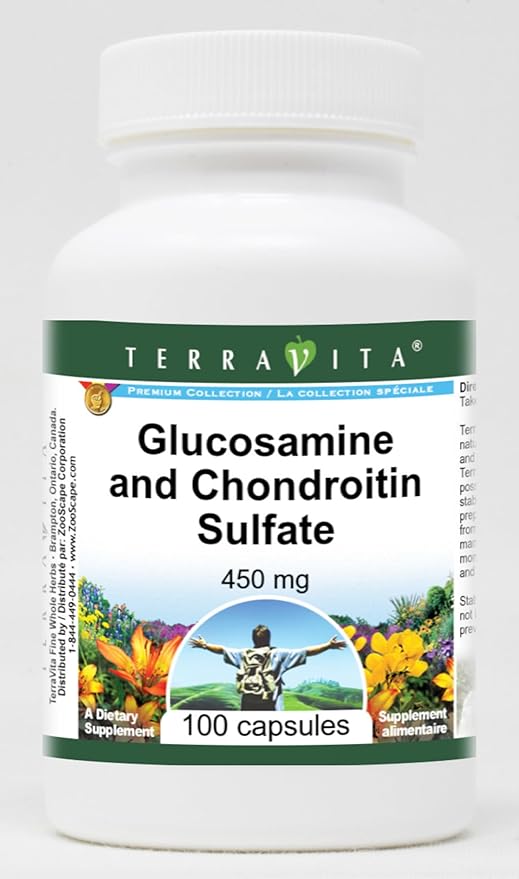 Glucosamine and Chondroitin Sulfate - 450 mg (100 Capsules ZIN: 512045) - 3 Pack