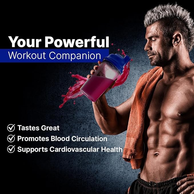 L-ARGININE PRO 2-Pack Orange and Grape | Blood Flow | Pre-Workout Drink | Great Tasting with Vitamins C B6 B12 K &amp More