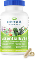 Ridgecrest Herbals EssentialEyes Natural Eye Vitamin Supplements Contains Lutein Zeaxanthin Bilberry Extract Supports Eye and Vision Health (120 Vegan Caps 30 Serv)