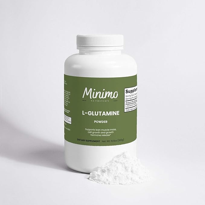 L-Glutamine Powder for Lean Muscle GI Health Immune Function Non GMO No Fillers Vegan 150 Servings 10.6 oz.