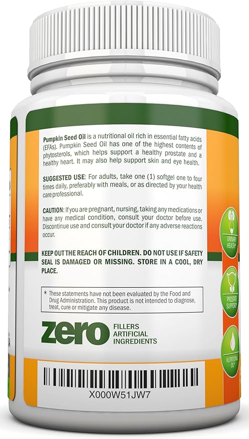 NutriONN Pumpkin Seed Oil Softgels &amp Uric Acid Support Capsules Combo - Targeted Support for Kidney Health &amp Uric Acid Management