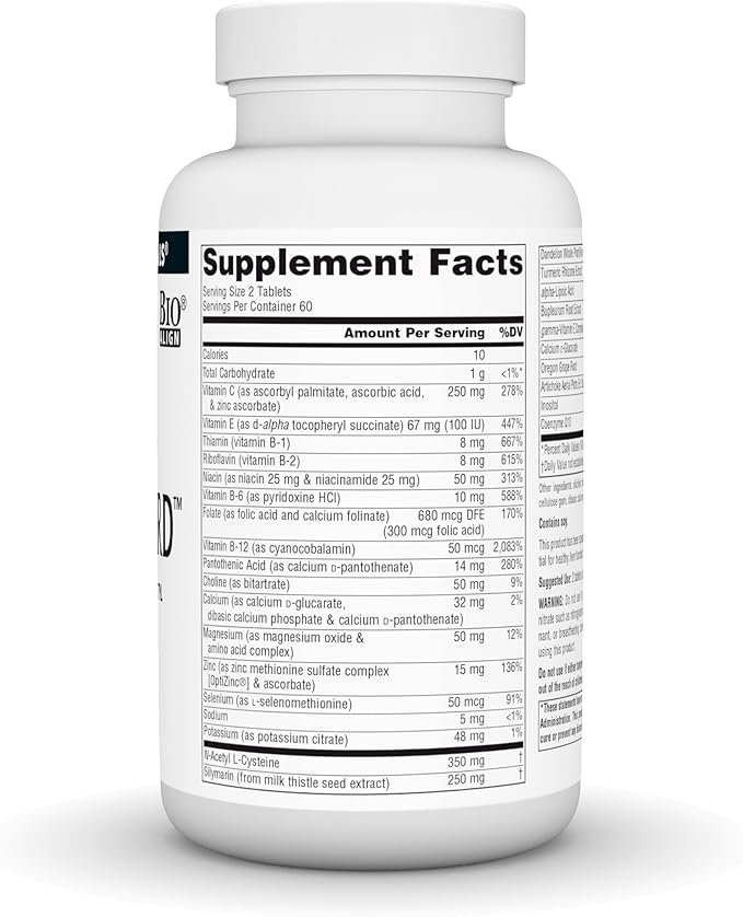 Source Naturals Liver Guard - Silymarin CoQ10 N-Acetyl Cysteine Complex - 120 Tablets