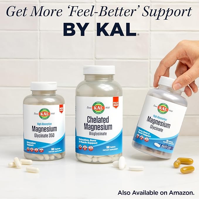 KAL Glucosamine Chondroitin MSM Joint Support Supplement for Women and Men 1500mg Glucosamine Sulfate 1200mg Chondroitin 1500mg MSM Rapid Disintegration 60-Day Guarantee 20 Servings 60 Tablets
