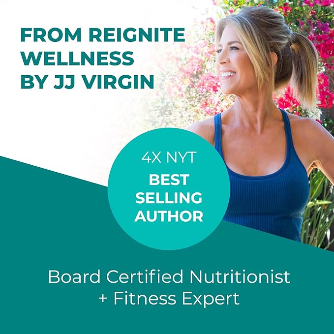 Reignite Wellness by JJ Virgin | Magnesium Body Calm | Chelated Magnesium Supplement for Energy Production Sense of Calm &amp Immune Support | Magnesium Bisglycinate Chelate Complex | 120 Capsules