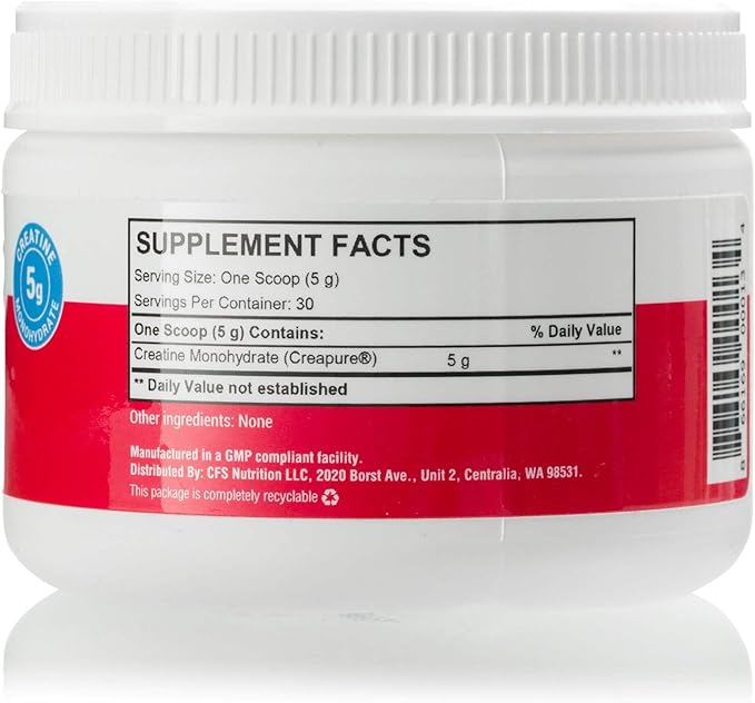 EF Elite Fuel Creatine Monohydrate Powder 5g Creapure Per Serving 30 Servings 5.29 oz