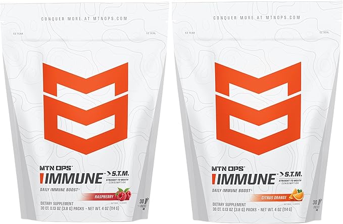 MTN OPS Immune STM Raspberry + Orange Citrus Bundle