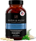 Hush &amp Hush Beauty Multivitamin for Women – Marine Collagen Hyaluronic Acid Vitamin C &amp B12 for Skin Glow &amp Energy – Clinically Proven Anti-Aging Supplement with Zinc &amp Antioxidants