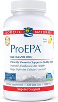 Nordic Naturals ProEPA Lemon - 120 Soft Gels - 1210 mg Omega-3 - High-Intensity EPA Formula for Healthy Mood Heart Health &amp Cellular Function - Non-GMO - 60 Servings
