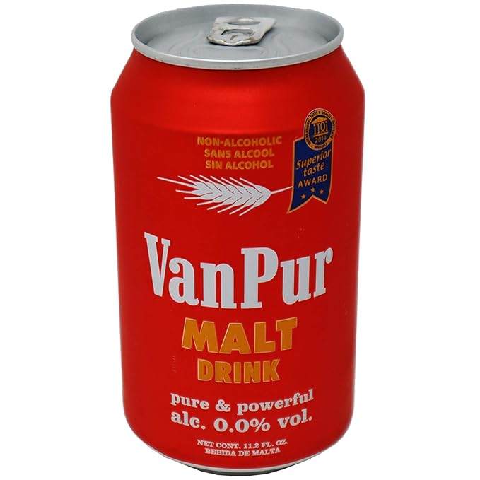 Van Pur Malt Drink Pure Malta (0.0% Alchol) 11.2 oz 12 Pack