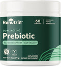 Dual-Acting Prebiotic - Great Source of Fiber - FODMAP Certified Promotes Regularity Gut &amp Metabolic Health Digestive and Immune Support - Unflavored - 1 Count - 60 Servings