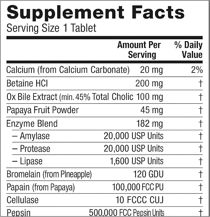 New Life Super Enzymes Pancreatin 10x Healthy Digestion 90 Tablets
