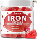 Iron Gummies for Women Teen Girls Ferrous Gluconate 324 mg with Vitamin C Iron Supplement Plus Vitamin A B Folate Copper Zinc Energy &amp Blood Support Immune Health Sugar Free 60 Gummies