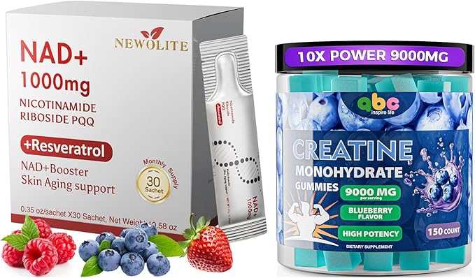 NAD+Liquid Supplement 1000mg with Resveratrol Pure Liquid Packets