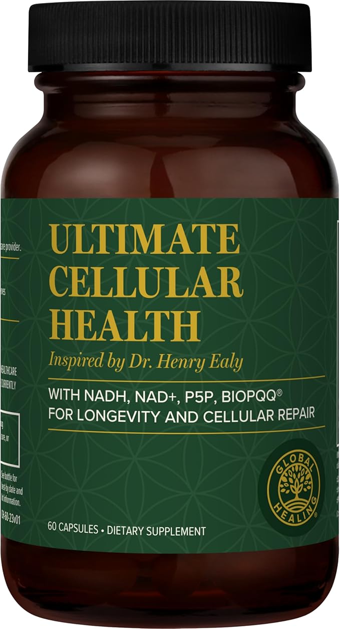 Global Healing Center - Ultimate Cellular Health - NAD Supplement for Women &amp Men Cellular Repair Includes Resveratrol for Anti-Aging Supports NAD Plus Alternative to Nicotinamide Riboside