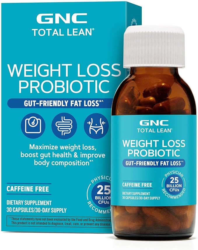 GNC Total Lean Weight Management Probiotic | Boost Gut Health and Body Composition 30 Capsules