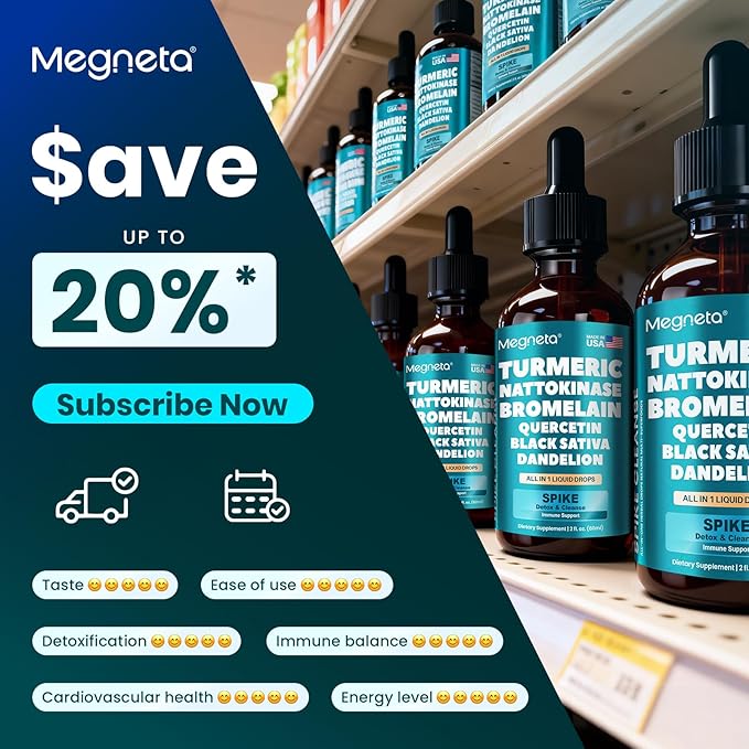 Nattokinase Supplement 20000 FU/g [High-Activity]  Bromelain 500mg &amp Turmeric Curcumin 500mg | Triple-Action Enzyme Spike Detox with Quercetin &amp Black Seed – Cardiovascular &amp Circulatory