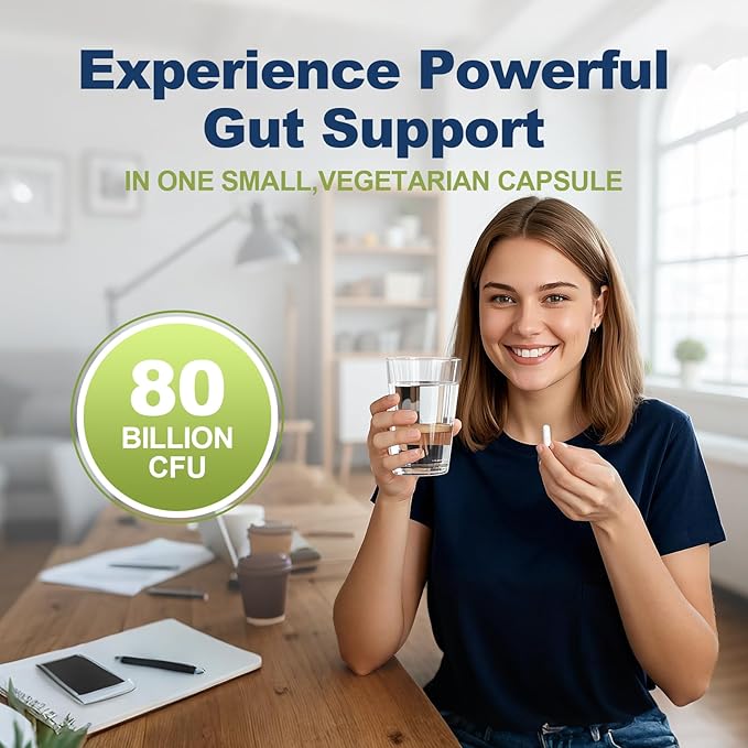 Migcopat Probiotic Prebiotic Postbiotic &amp Digestive Enzymes for Digestive Health 80 Billion CFU Probiotics Complete Gut Support with Berberine Cinnamon L-Glutamine for Men &amp Women 120 Ca