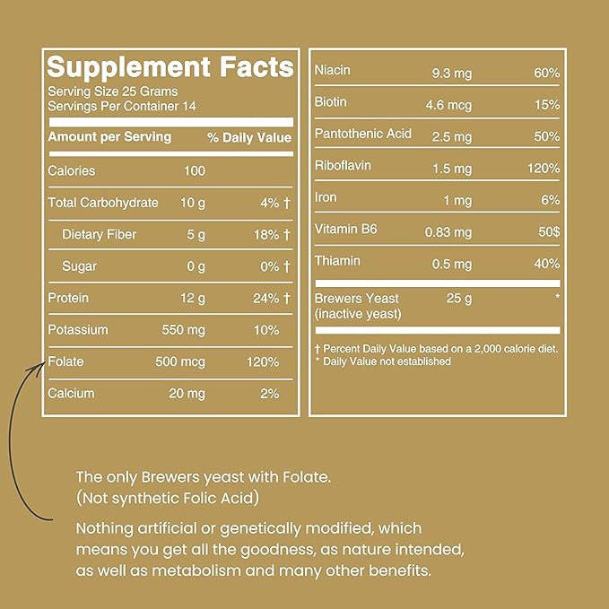 Brewers Yeast Flakes for Lactation Cookies Breastfeeding Supplement to Boost Mother's Milk (6 Pack) - Non Fortified Unsweetened - Kosher Gluten Free Non GMO Vegan Plant Based Protein Powder