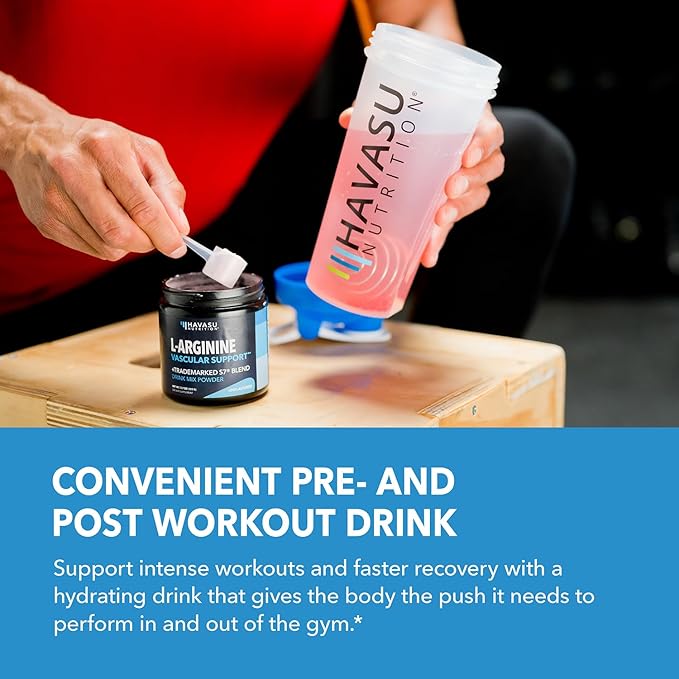 L-Arginine Powder - Nitric Oxide Supplement for Men and Women with L-Citrulline and Beet Root - Pre and Post Workout Support for Endurance and Recovery - Unflavored 1 Month Supply (30 Scoops)