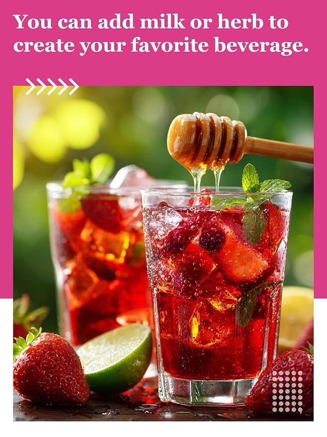 HYNTMYT Organic Hibiscus Tea Bags Premium USDA Organic Hibiscus Flowers Tea Bright &amp Tart Flavor Caffeine Free 120 Count