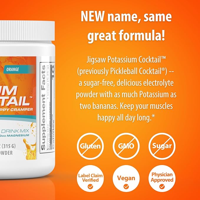 Jigsaw Health Bundle | Adrenal Cocktail 60 Servings (Jar) and Potassium Cocktail (Orange) 60 Servings (Jar)