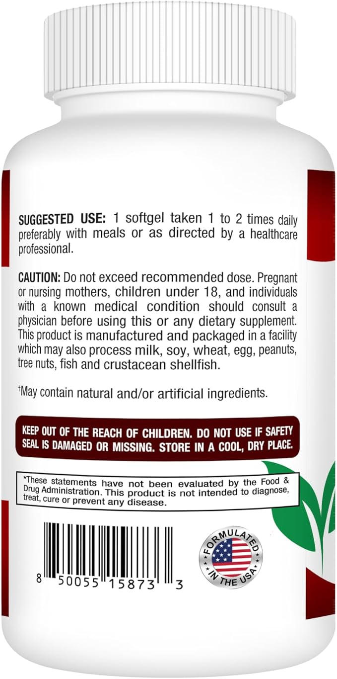 Rise-N-Shine Krill Oil Softgels Omega 3 6 &amp 9 with EPA &amp DHA Support 500 mg Krill Oil per Softgel Non-GMO Formula 30 Softgels Manufactured in the USA with Globally Sourced Ingredients