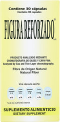 Figura Reforzado Fiber Supplement - 30 Capsules - Fiber Pills for Digestive Health - Natural Fiber Capsules for Regularity and Wellness - Convenient and Easy to Swallow
