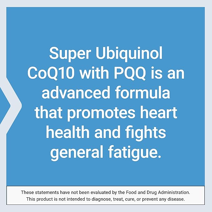 Life Extension Super Ubiquinol CoQ10 with PQQ coenzyme Q10 pyrroloquinoline Quinone Heart Health Supplement Maximum Absorption 100 mg Non-GMO Gluten-Free 30 softgels