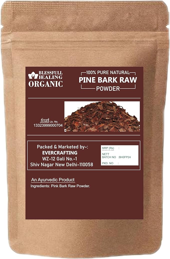 Blessfull Healing Organic Pine Bark Raw Powder 100% Pure Natural 200 Gram / 7.05 oz