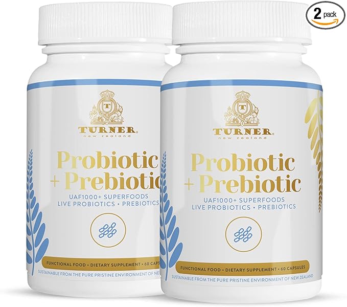 TURNER Probiotics Supplement Improves Digestion New Zealand Probiotics All-Natural 2-Pack