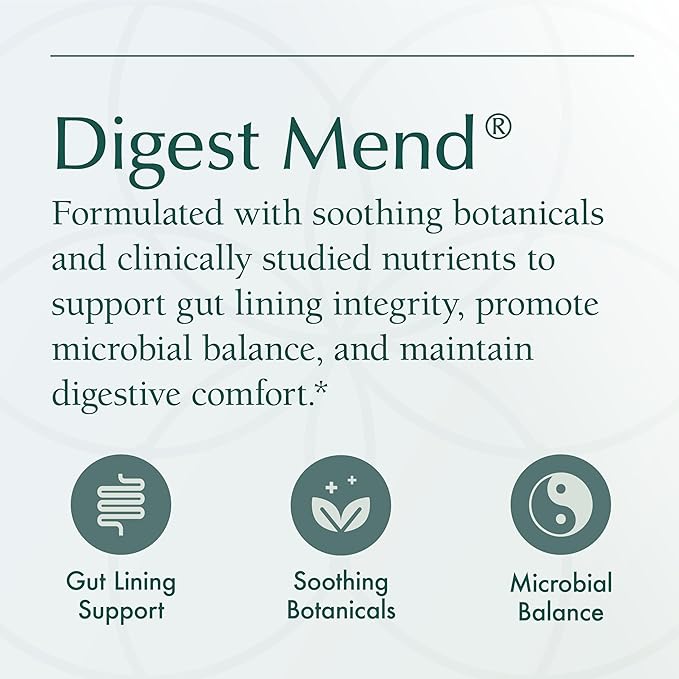 Natura Health Products Digest Mend Supplement - Encourages Healthy gastric microboime* - Featuring Deglycyrrhizinated Licorice (DGL) Aloe Vera Marshmallow Mastic Gum &amp Chamomile (180 Capsules)