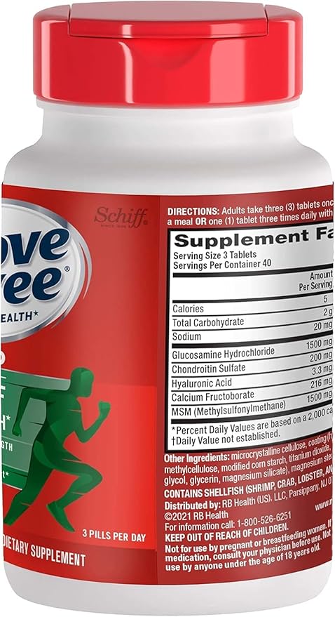 Schiff Move Free Advanced Tablets Plus 1500mg MSM - 120 Coated Tablets Pack of 3