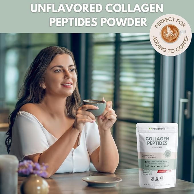 Bovine Collagen Powder Hydrolyzed Multi Collagen Peptides Powder Supplement: for Collagen Protein Coffee and Healthy Hair Skin Nails - 45 Servings (3)