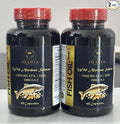 Fish Oil Omega 3 Supplements - Immune System Booster Wild Alaskan Salmon May Support Eye Health Omega 3 Fish Oil Supplements Fatty acids - 2 Bottles 120 Capsules