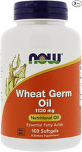NOW Foods Wheat Germ Oil 20 Minum 100 Sgels (Pack of 3)