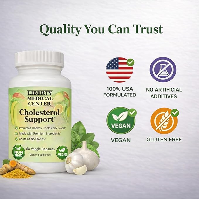 Cholesterol Support Supplement by Dr. Rodney Malisos – Heart Health &amp Cholesterol Wellness Formula with Bergamot Berberine Garlic Milk Thistle &amp Olive Leaf – 60 Capsules