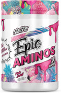 Nutrifitt Epic Aminos | Flavorful for Lean Muscle Growth | Muscle Recovery | Hydration + Endurance | 30 Servings | Pink Burst