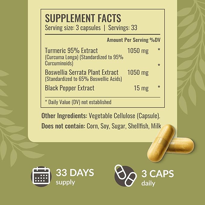 HERBAMAMA Pine Bark and Boswellia Turmeric Kit - Bundle of French Maritime Capsules &amp Boswellia Turmeric Capsules - Vegan Non-GMO Gelatin-Free - 2 Pack