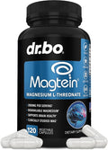 Magnesium L-Threonate Magtein Capsules - Magtein Magnesium L-Threonate 2000mg Supplement Capsules for Brain Health Memory Sleep &amp Cognitive Support - Pure Treonato de Magnesio Supplement - 120 C