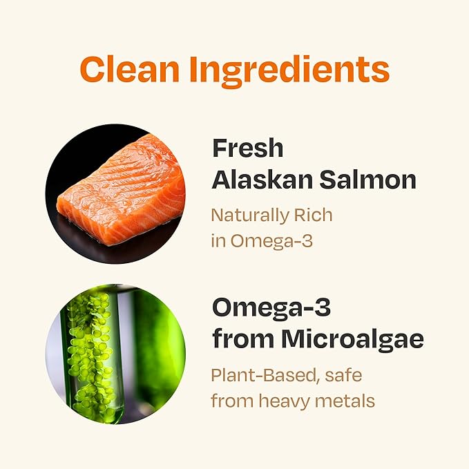 Cat Omega 3 Supplement – Lickable with EPA &amp DHA for Skin and Coat Immune &amp Joint Support – Daily for Cats Salmon Flavor 30 Tubes