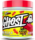 GHOST BCAA Powder Amino Acids Supplement Sour Patch Kids Redberry - 30 Servings - Sugar-Free Intra Post &amp Pre Workout Amino Powder &amp Recovery Drink 7G BCAA