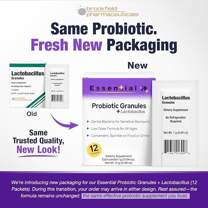 Lactobacillus Probiotics for Women and Men 12 Packets with Lactobacillus Acidophilus &amp Bulgaricus Probiotic Dietary Supplements Granules for Daily Gut Support Digestive Health &amp Internal Bal