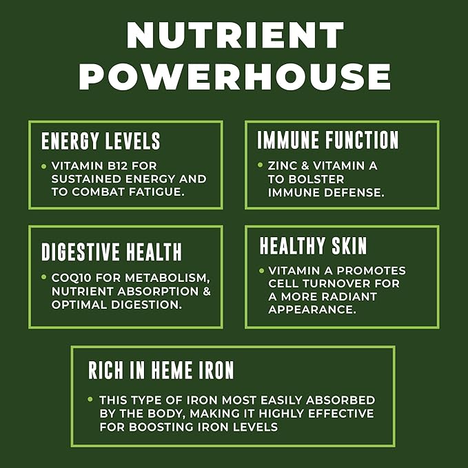 Left Coast Performance Beef Organ Supplements from New Zealand - Supports Women's Overall Energy &amp Health - Non-GMO No Fillers Hormone &amp Antibiotic Free