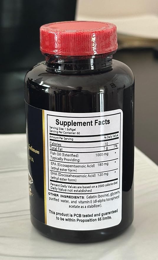 Omega 3 Fish Oil - Immune Support Supplement Healthy functionality Support Fatty Acids Including EPA DHA 2 Bottles 120 Capsules